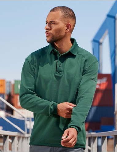 R-R-012M-0-Adults' Heavy Duty Collar Sweatshirt
